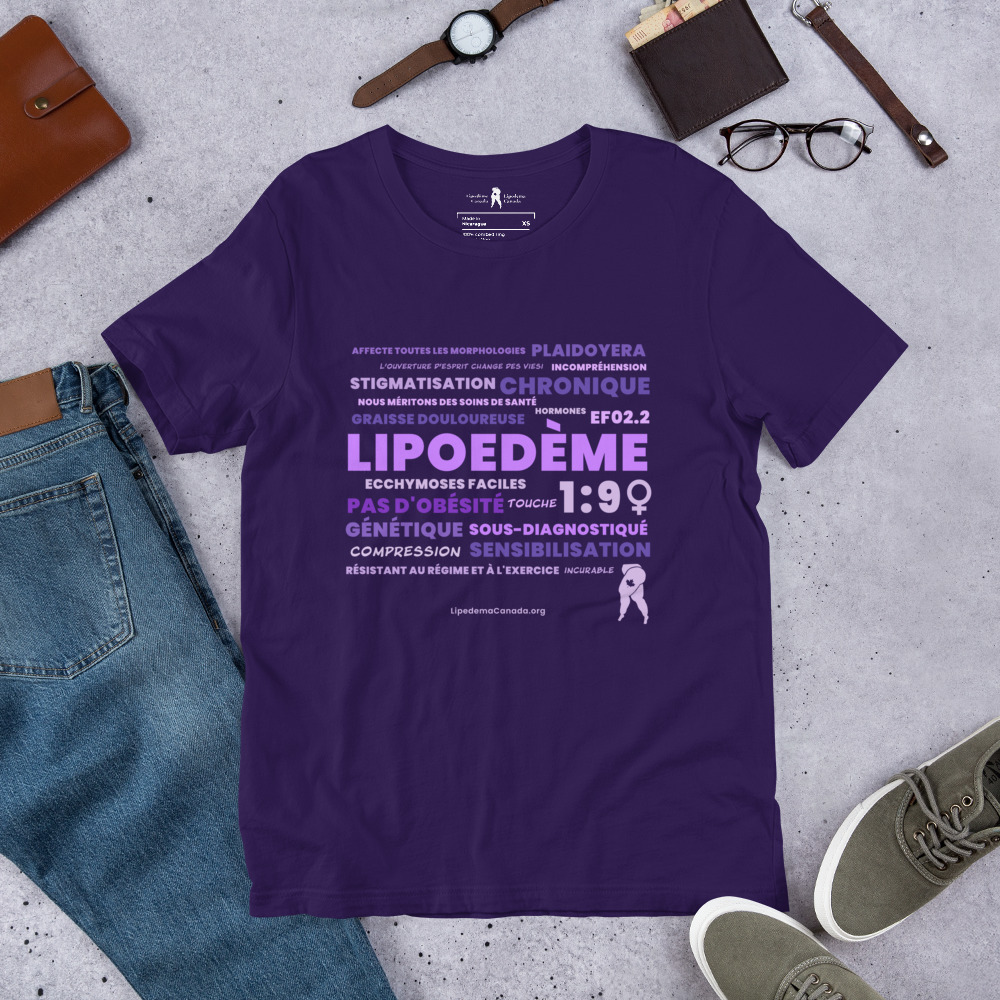 T-shirt « Sensibilisation au lipœdème »